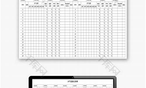 天气温度记录表格制作模板_天气温度统计表格图片